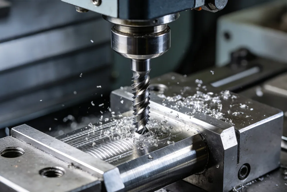 Précautions pour le taraudage de trous profonds.